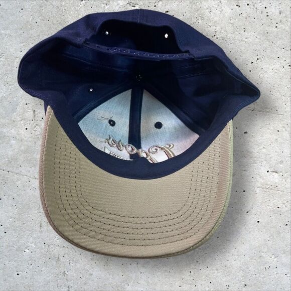 2002 Coors High Country Barley Snapback Hat Navy Gold Low Profile Hat - Picture 2 of 6